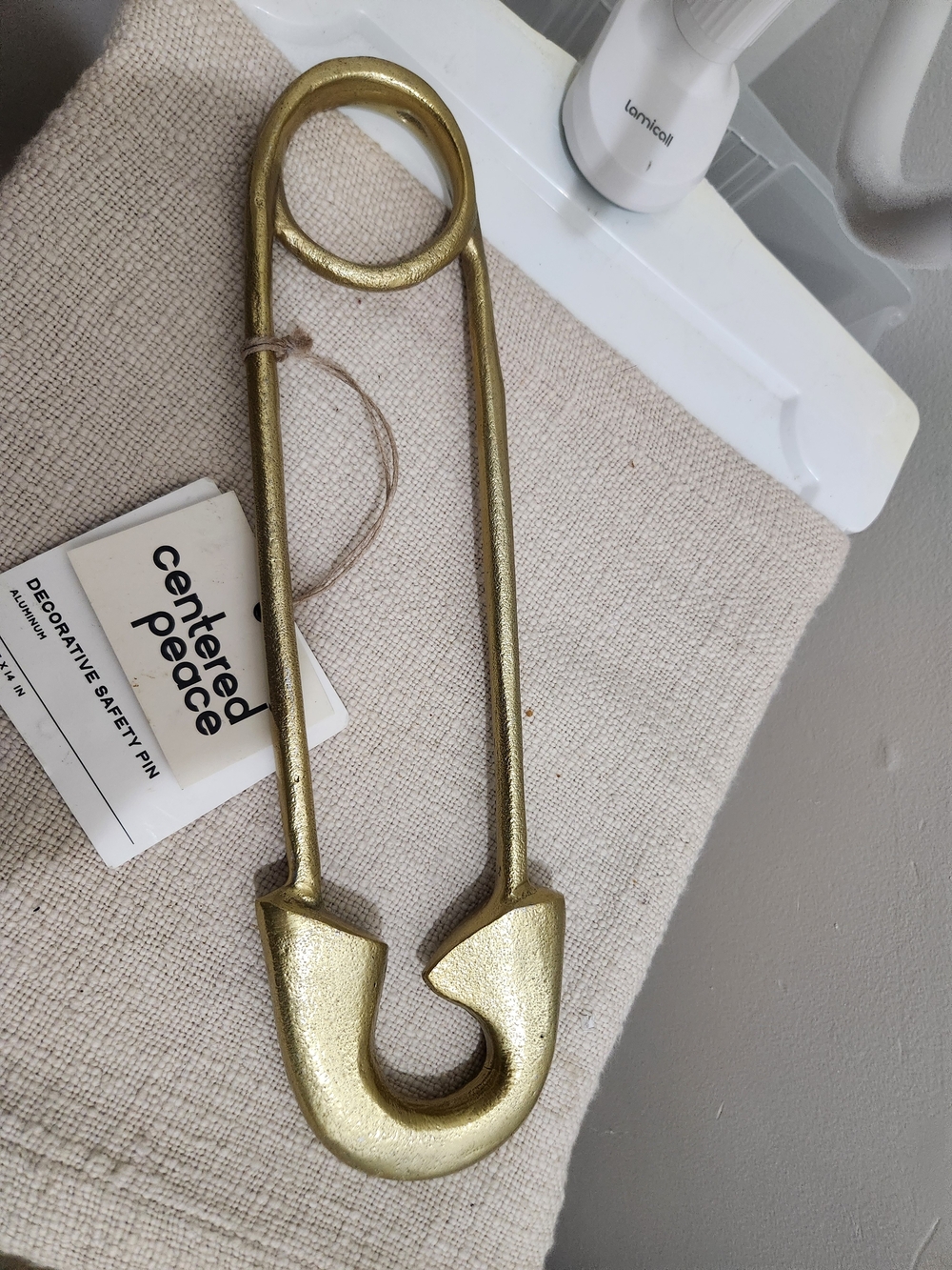 Gold Decorative Safety Pin!